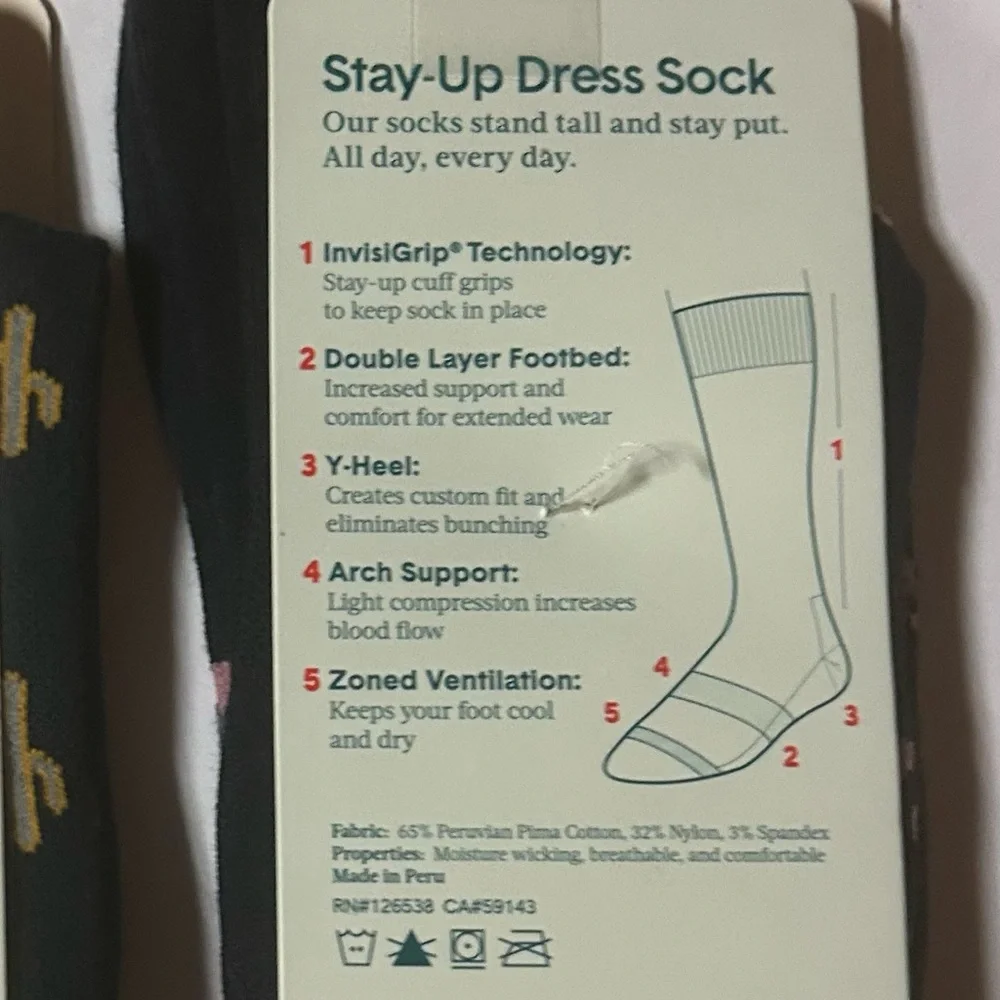 Tommy John 2 Pairs Of Kids Stay Up Dress Socks Cactus Flamingo Shoe Size 3.5 - 5